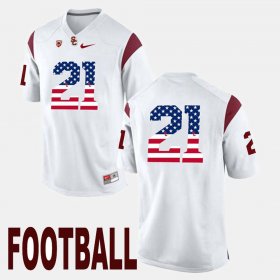 #21 Adoree' Jackson US Flag Fashion Trojans Men's White Jersey 869129-211