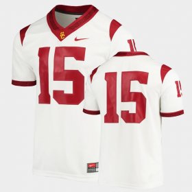 #15 Custom College Football USC Game Men White Jersey 625594-879 #15 Custom College Football USC Game Men White Jersey 625594-879