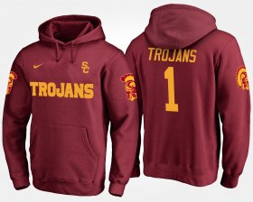 #1 Name and Number USC Trojans No.1 Men Cardinal Hoodie 156018-767