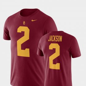 #2 Adoree' Jackson College Football Trojans Name & Number Mens Cardinal T-Shirt 999988-575 #2 Adoree' Jackson College Football Trojans Name & Number Mens Cardinal T-Shirt 999988-575