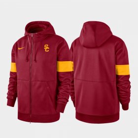2019 Sideline Therma-FIT USC Performance Full-Zip Mens Cardinal Hoodie 578826-687 2019 Sideline Therma-FIT USC Performance Full-Zip Mens Cardinal Hoodie 578826-687