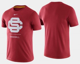 College Baseball Trojans Dugout Performance Men Cardinal T-Shirt 396276-991 College Baseball Trojans Dugout Performance Men Cardinal T-Shirt 396276-991