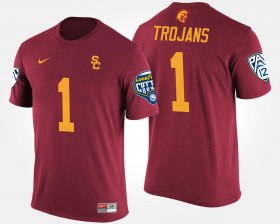 #1 Bowl Game Trojans No.1 Pac-12 Conference Cotton Bowl Name and Number Men's Cardinal T-Shirt 561435-846 #1 Bowl Game Trojans No.1 Pac-12 Conference Cotton Bowl Name and Number Men's Cardinal T-Shirt 561435-846