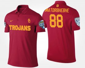 #88 Daniel Imatorbhebhe Bowl Game USC Pac-12 Conference Cotton Bowl Name and Number Mens Cardinal Polo 596700-636 #88 Daniel Imatorbhebhe Bowl Game USC Pac-12 Conference Cotton Bowl Name and Number Mens Cardinal Polo 596700-636