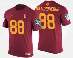 #88 Daniel Imatorbhebhe Bowl Game USC Trojans Pac-12 Conference Cotton Bowl Men Cardinal T-Shirt 556205-358 #88 Daniel Imatorbhebhe Bowl Game USC Trojans Pac-12 Conference Cotton Bowl Men Cardinal T-Shirt 556205-358