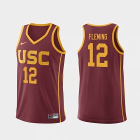#12 Devin Fleming Replica USC Trojans College Basketball Men Cardinal Jersey 215899-139 #12 Devin Fleming Replica USC Trojans College Basketball Men Cardinal Jersey 215899-139