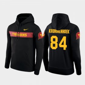 #84 Erik Krommenhoek Sideline Seismic Trojans Football Performance Mens Black Hoodie 911850-133 #84 Erik Krommenhoek Sideline Seismic Trojans Football Performance Mens Black Hoodie 911850-133