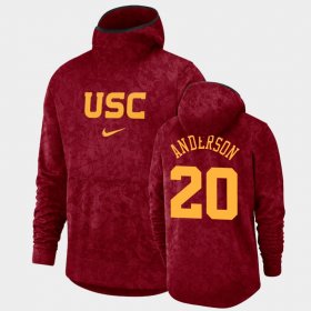 #20 Ethan Anderson Basketball Spotlight USC Trojans Pullover Team Logo Men's Cardinal Hoodie 714183-435