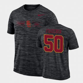 #50 Nick Figueroa GFX Velocity USC Trojans Sideline Legend Performance Mens Black T-Shirt 960601-668 #50 Nick Figueroa GFX Velocity USC Trojans Sideline Legend Performance Mens Black T-Shirt 960601-668