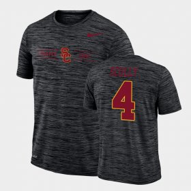#4 Trevor Scully GFX Velocity USC Sideline Legend Performance Men's Black T-Shirt 388018-438 #4 Trevor Scully GFX Velocity USC Sideline Legend Performance Men's Black T-Shirt 388018-438