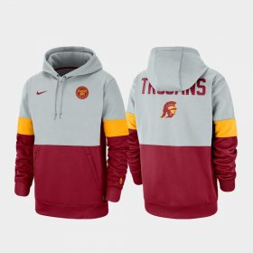 Rivalry USC Therma Performance Pullover Men Gray Cardinal Hoodie 263647-503 Rivalry USC Therma Performance Pullover Men Gray Cardinal Hoodie 263647-503