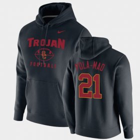 #21 Isaiah Pola-Mao Oopty Oop Trojans Football Pullover Men's Black Hoodie 514255-989