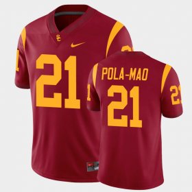 #21 Isaiah Pola-Mao College Football Trojans Alumni Player Game Mens Cardinal Jersey 399376-515 #21 Isaiah Pola-Mao College Football Trojans Alumni Player Game Mens Cardinal Jersey 399376-515