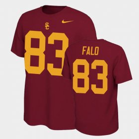 #83 Josh Falo Name and Number USC Name & Number Retro Mens Cardinal T-Shirt 264351-837 #83 Josh Falo Name and Number USC Name & Number Retro Mens Cardinal T-Shirt 264351-837