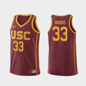 #33 J'Raan Brooks Replica Trojans College Basketball Mens Cardinal Jersey 279133-679 #33 J'Raan Brooks Replica Trojans College Basketball Mens Cardinal Jersey 279133-679