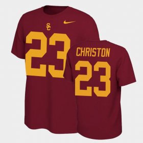 #23 Kenan Christon Name and Number USC Name & Number Retro Men Cardinal T-Shirt 164157-168 #23 Kenan Christon Name and Number USC Name & Number Retro Men Cardinal T-Shirt 164157-168