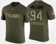 #94 Leonard Williams Military USC Trojans Short Sleeve With Message Men's Camo T-Shirt 898296-667