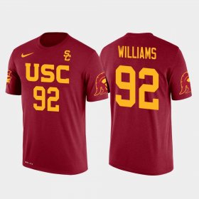 #92 Leonard Williams Future Stars USC Trojans Football Men Red T-Shirt 845090-223 #92 Leonard Williams Future Stars USC Trojans Football Men Red T-Shirt 845090-223
