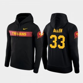 #33 Marcus Allen Sideline Seismic Trojans Football Performance Men's Black Hoodie 530769-760