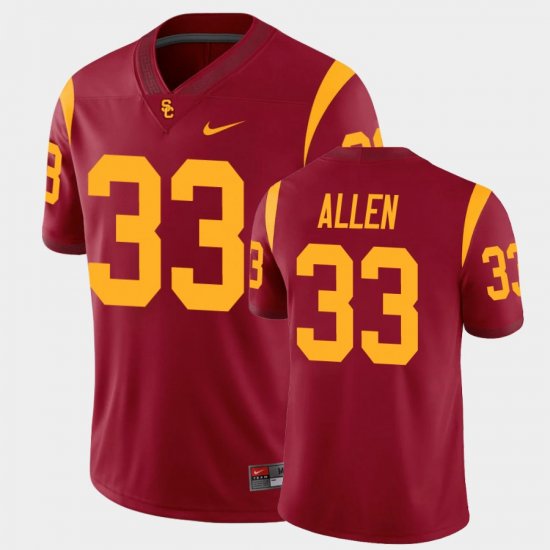 #33 Marcus Allen College Football USC Trojans Alumni Player Game Men Cardinal Jersey 840390-609