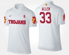 #33 Marcus Allen Name and Number USC Trojans Mens White Polo 442438-249 #33 Marcus Allen Name and Number USC Trojans Mens White Polo 442438-249
