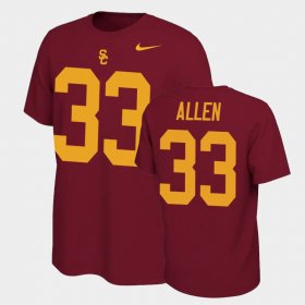 #33 Marcus Allen Name and Number Trojans Name & Number Retro Mens Cardinal T-Shirt 514079-488 #33 Marcus Allen Name and Number Trojans Name & Number Retro Mens Cardinal T-Shirt 514079-488