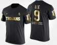 #9 Marqise Lee Gold Limited USC Short Sleeve With Message Men's Black T-Shirt 941616-986