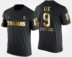 #9 Marqise Lee Gold Limited USC Short Sleeve With Message Men's Black T-Shirt 941616-986 #9 Marqise Lee Gold Limited USC Short Sleeve With Message Men's Black T-Shirt 941616-986