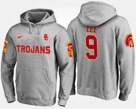 #9 Marqise Lee Name and Number USC Trojans Men Gray Hoodie 652388-318 #9 Marqise Lee Name and Number USC Trojans Men Gray Hoodie 652388-318