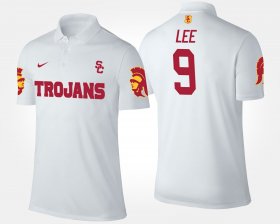 #9 Marqise Lee Name and Number Trojans Mens White Polo 203838-852 #9 Marqise Lee Name and Number Trojans Mens White Polo 203838-852