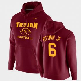 #6 Michael Pittman Jr. Oopty Oop Trojans Football Pullover Mens Cardinal Hoodie 886537-262 #6 Michael Pittman Jr. Oopty Oop Trojans Football Pullover Mens Cardinal Hoodie 886537-262