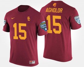 #15 Nelson Agholor Bowl Game USC Pac-12 Conference Cotton Bowl Men Cardinal T-Shirt 236255-158 #15 Nelson Agholor Bowl Game USC Pac-12 Conference Cotton Bowl Men Cardinal T-Shirt 236255-158