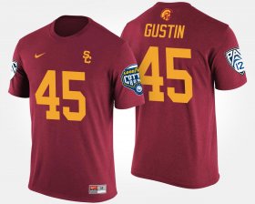 #45 Porter Gustin Bowl Game Trojans Pac-12 Conference Cotton Bowl Men Cardinal T-Shirt 429155-582 #45 Porter Gustin Bowl Game Trojans Pac-12 Conference Cotton Bowl Men Cardinal T-Shirt 429155-582