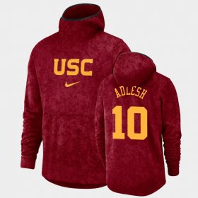 #10 Quinton Adlesh Basketball Spotlight USC Pullover Team Logo Men Cardinal Hoodie 355548-119