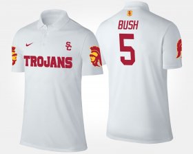 #5 Reggie Bush Name and Number USC Mens White Polo 113374-526 #5 Reggie Bush Name and Number USC Mens White Polo 113374-526