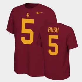 #5 Reggie Bush Name and Number Trojans Name & Number Retro Men's Cardinal T-Shirt 439851-570 #5 Reggie Bush Name and Number Trojans Name & Number Retro Men's Cardinal T-Shirt 439851-570