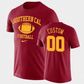 #00 Custom Retro Football Trojans Legend Performance Men Cardinal T-Shirt 994043-679 #00 Custom Retro Football Trojans Legend Performance Men Cardinal T-Shirt 994043-679