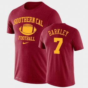 #7 Matt Barkley Retro Football USC Trojans Legend Performance Men's Cardinal T-Shirt 798955-344 #7 Matt Barkley Retro Football USC Trojans Legend Performance Men's Cardinal T-Shirt 798955-344
