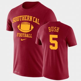 #5 Reggie Bush Retro Football USC Legend Performance Mens Cardinal T-Shirt 839215-478 #5 Reggie Bush Retro Football USC Legend Performance Mens Cardinal T-Shirt 839215-478
