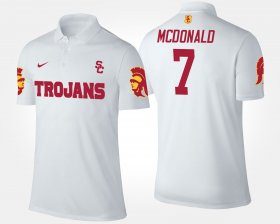 #7 T.J. McDonald Name and Number USC Mens White Polo 377123-172 #7 T.J. McDonald Name and Number USC Mens White Polo 377123-172