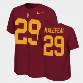 #29 Vavae Malepeai Name and Number Trojans Name & Number Retro Men's Cardinal T-Shirt 580077-950 #29 Vavae Malepeai Name and Number Trojans Name & Number Retro Men's Cardinal T-Shirt 580077-950