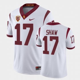 #17 Bryson Shaw College Football Trojans Fight On Mens White Jersey 148152-552 #17 Bryson Shaw College Football Trojans Fight On Mens White Jersey 148152-552