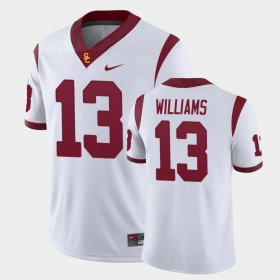 #13 Caleb Williams Game Trojans Men White Jersey 296048-721