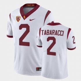 #2 Carson Tabaracci College Football USC Men White Jersey 491549-429