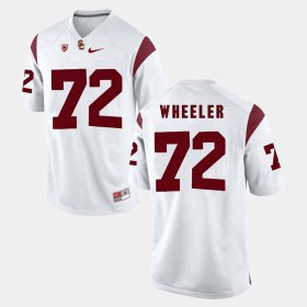 #72 Chad Wheeler Pac-12 Game Trojans Men's White Jersey 478863-126