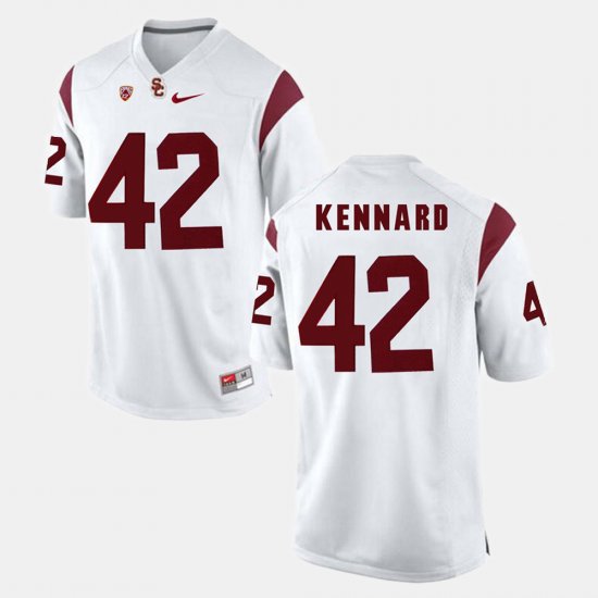 #42 Devon Kennard Pac-12 Game USC Men White Jersey 994189-456