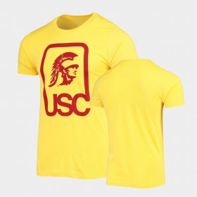 College Football Trojans Homefield Head Logo Vintage Unisex Gold T-Shirt 991149-129 College Football Trojans Homefield Head Logo Vintage Unisex Gold T-Shirt 991149-129