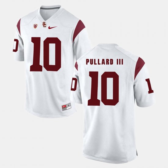 #10 Hayes Pullard III Pac-12 Game USC Trojans Mens White Jersey 783604-236