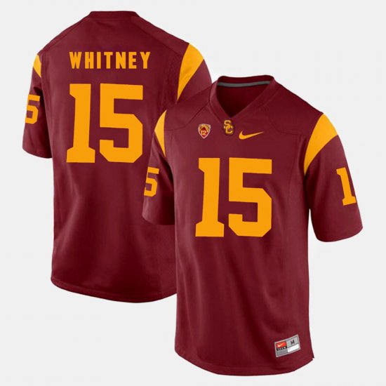 #15 Isaac Whitney Pac-12 Game USC Trojans Men\'s Red Jersey 745260-499