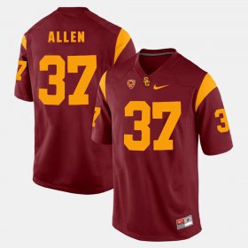 #37 Javorius Allen Pac-12 Game Trojans Men's Red Jersey 389088-719